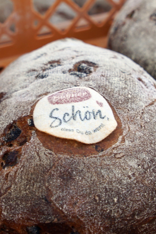 Bubner-Brot mit essbarem Etikett