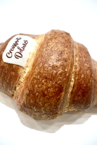 Croissant with edible label
