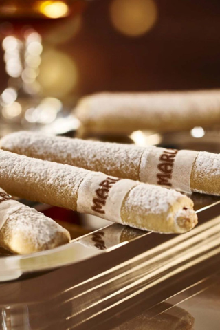 Honey cigars with edible paper decor
